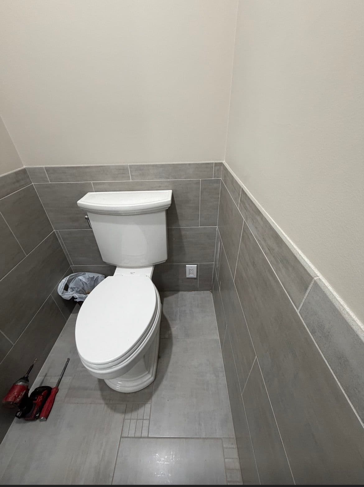 Bathroom Outlet Installation for a Bidet Toilet Seat image