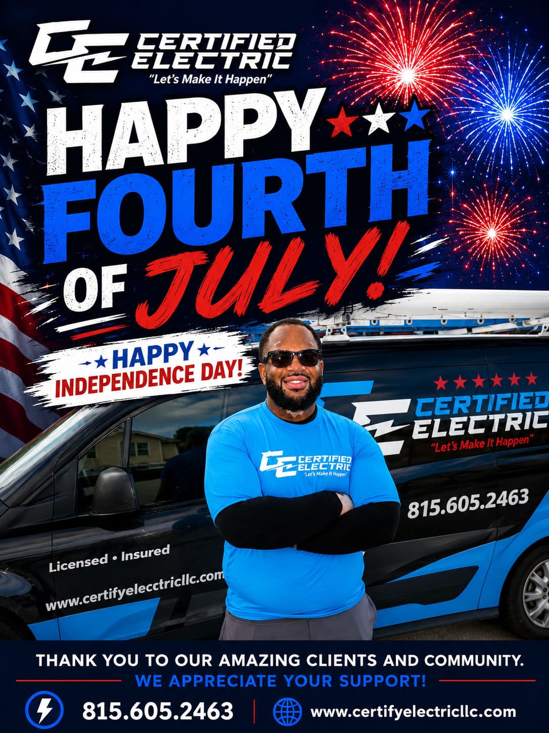 Project Certified Electric Wishes You a Happy Fourth of July image