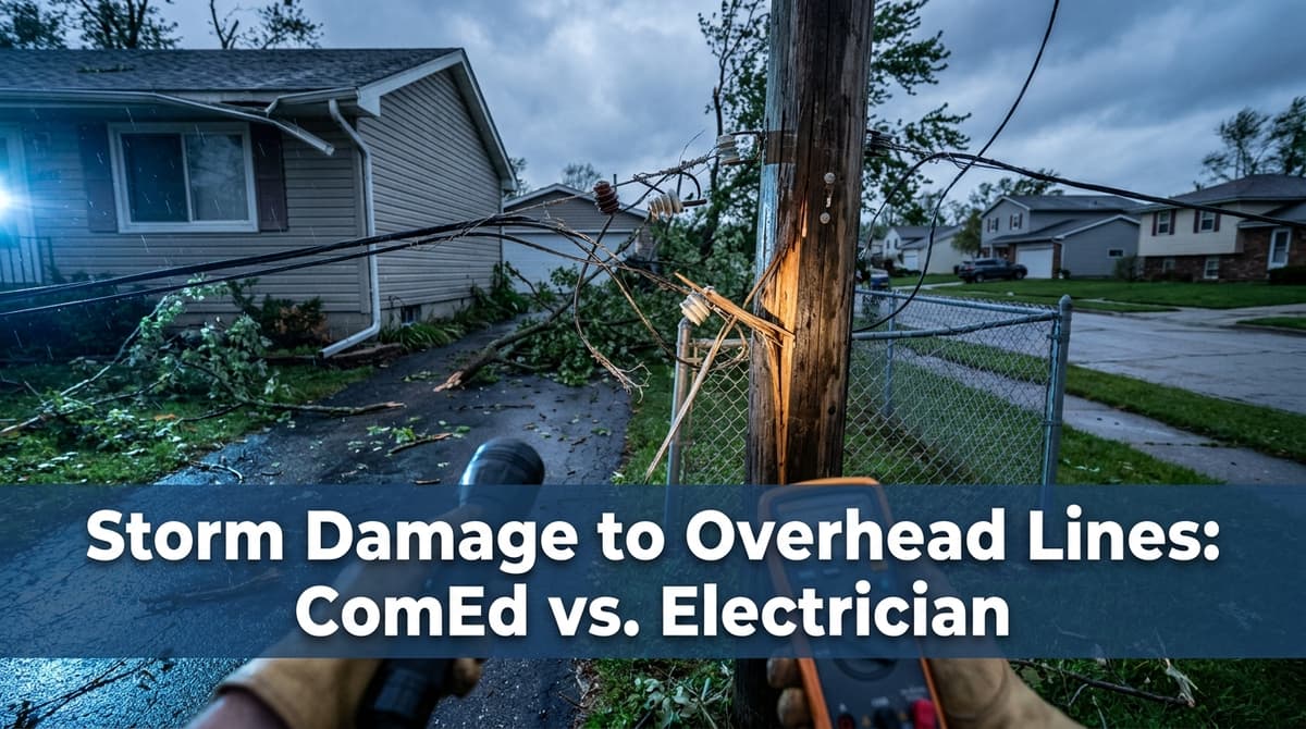 Storm Damage to Overhead Lines: ComEd vs. Electrician image